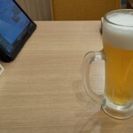 Kaisenresutoran kampachiya - ビールも旨いわ。