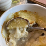 時々カフェ - グラタンには、サツマイモ、しめじ、エリンギが入っていました❤︎熱々で美味しかったです(*ˊᵕˋ*)