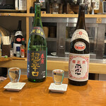Nishiguchi Saketen - 日本酒の飲み比べ