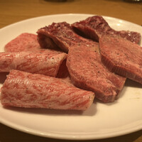 ビーフキッチン 恵比寿店 - 上タン、ハラミ、リブ芯（長崎和牛）