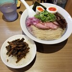 Rock’anDo - しじみそば（しお）＋あさりと蕗の佃煮丼