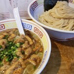 塩そば専門店 桑ばら - カリカリ鴨皮のつけそば ～春よ恋麺使用～