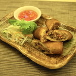 タイ国料理　チャイタレー - 2013.7 ポーピャトード（450円）豚挽肉と春雨入り自家製揚げ春巻き