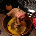 焼肉 MIYAKOYA - サーロインのすき焼き。