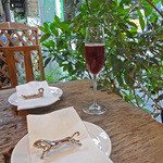 アンティカ オステリア マジカメンテ - オリーブの木とランブルスコ