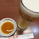 餃子の王将 - 今夜は生ビール3杯だけで自粛しときました