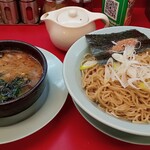 ラーメン 山岡家 - 和風とんこつ醤油つけ麺（大盛）