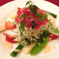 Bistro COLORIS - メニューB 1800円 のサラミと野菜のサラダ