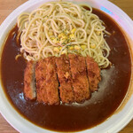 金シャチ珈琲店 - カツパスタ（1.5倍の麺とソース増量）