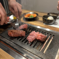 黒毛和牛ヘレ肉専門店 炭火焼肉 りきちゃん 北浜店 - フォークで裂ける