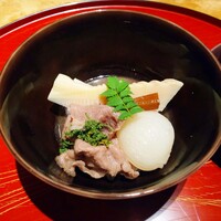 御料理 堀川 - 筍、花山椒