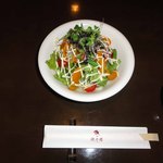 瑞雪楼 - サラダうどん　見た目が美しい