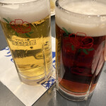 Asahi Biruen Shiroishi Hamanasukan - 生ビール、ハーフ&ハーフ