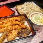 旬 和食 あらたま庵 - 天重ざるうどん 大盛り 1,199円