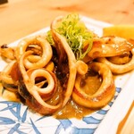 Fried squid liver with butter