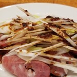 好好 - 腸詰め。かかっているソース美味しかったし、ビールに合う！