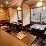 Hiroshima Fuu Okonomiyaki Momijiya - テーブル席