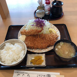 Tonkatsu Bonchi - えび・かつ盛り定食   1690円