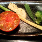 鉄板焼 むげん - いろいろ野菜の鉄板焼