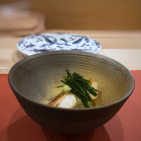 鮨 そえ島 - ◆鯛の白子と蛍烏賊の茶碗蒸し