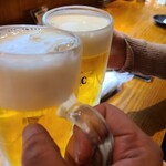 地酒と道産食材 一笑 - 乾杯ー♪