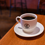 cafe gotoo - 【エビフライサンドイッチ セット＠税込1,100円】ホットコーヒー