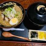 Chuuka Soba To Aburi Oyakodon Subaruya - 味噌ラーメンセット（あぶり親子丼）