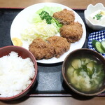 味のたち花 - メンチカツ定食