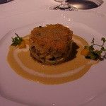 フランス料理グルメ - この焼きリゾット。オマールエビのソースがおいしい！