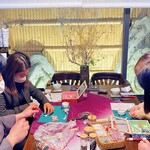 Nihon Ryouri Yuen - 一般社団法人(しるべの路)監修京都産にこだわったお茶を使った匂い袋手作り体験の風景