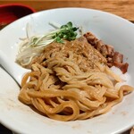 麺匠 いしかわや - あん肝が絡みつく二枚刃太麺がうんめぇ