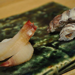 越乃 - （おつまみコース）ミル貝としゃこ