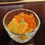 越乃 - （おつまみコース）雲丹いくら丼