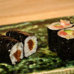 越乃 - （寿司＆おつまみコース）かんぴょう巻き、とろきゅう