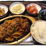 韓国亭ベマル - 豚プルコギ定食（850円）
