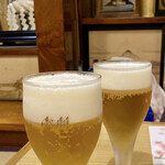 Nakae - 生ビールで乾杯♪(*^^)o∀*∀o(^^*)♪