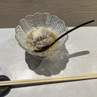 白鹿クラシックス - 先付け　蕎麦の実とろろかけ　美味しい。
