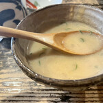蕎麦人 秋 - 蕎麦湯とゴマ味噌ダレは合う