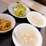中国料理 唐苑 - おかゆ　小鉢
