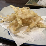 金町製麺 - 白エビの天ぷら　430円