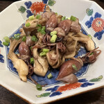 金町製麺 - ホタルイカと舞茸炒め　430円