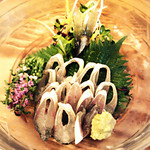 蕎麦切 森の - 鮎の背腰（お刺身）　１１５０円