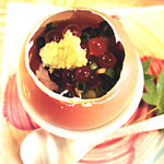 蕎麦切 森の - 蟹とイクラと温玉と　５８０円