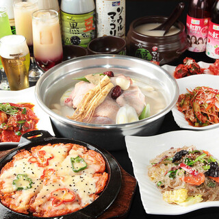保留了当地的味道◎使用考究食材制作的丰富的韩国传统料理