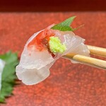 鮨匠 のむら - 梅肉山葵で