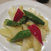礼華 - 烏賊と野菜のマスタード炒め