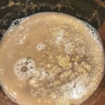 中華蕎麦 とみ田 - スープ割り(みかん)