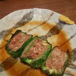 鳥茂 - ピーマン肉詰め