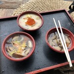 Gessan - お雑煮3種 (北海道、富山、沖縄中身汁)