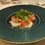 リストランテ カノフィーロ - 水ダコのカルパッチョ　トマトとフィノッキオ